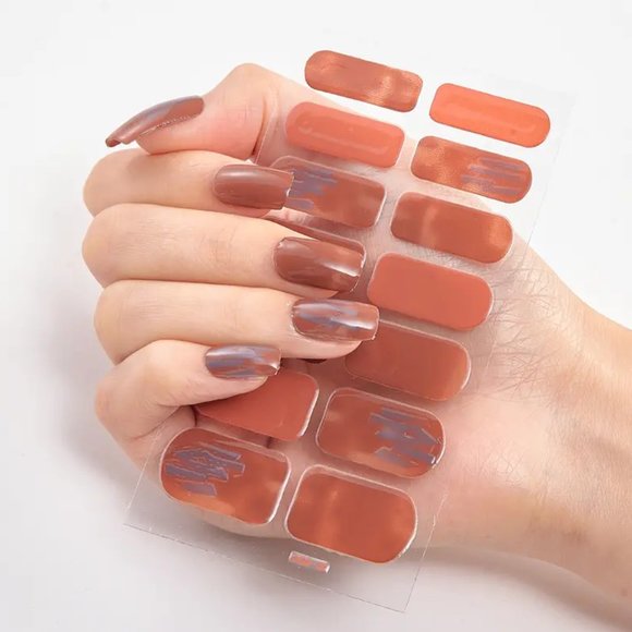 NWT 20 Colors High Quality Nail Wraps Full Cover Nail Stickers Colorful Decals - Picture 1 of 2